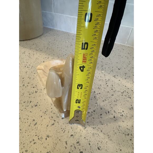 Pair Vintage Alabaster Stone Mexican Folk Art Figures Hats Incense Trinket Dish - Picture 13 of 16